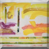 A43. David Kupferman unframed mixed media painting on paper. 18” x 24” 